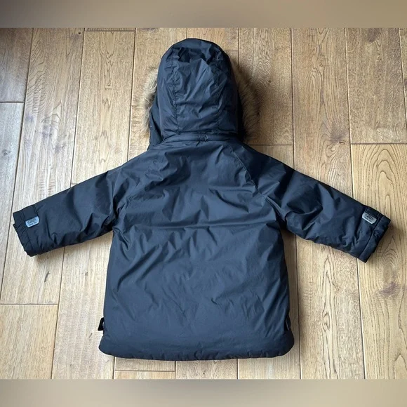 Zara Toddler Black Down Hooded Jacket size 18-24 Months - Picture 8 of 9